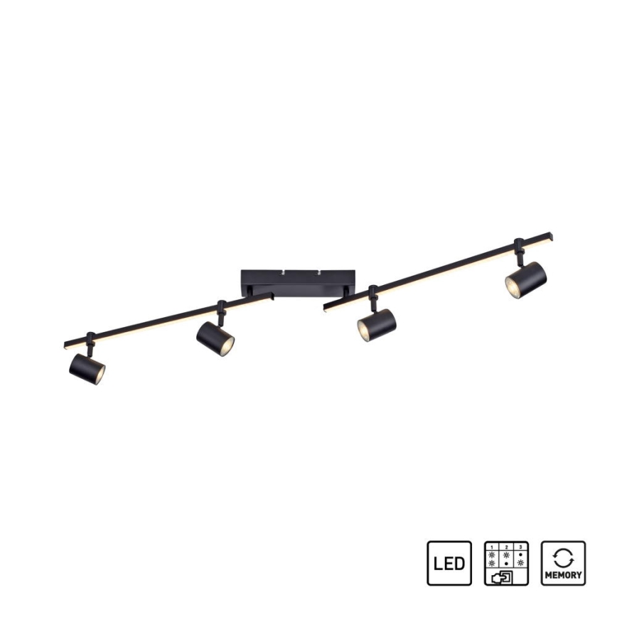 Paul Neuhaus 6525-18 - LED Σποτ με 4 φώτα BARIK 4xGU10/4,5W/230V + LED/10W