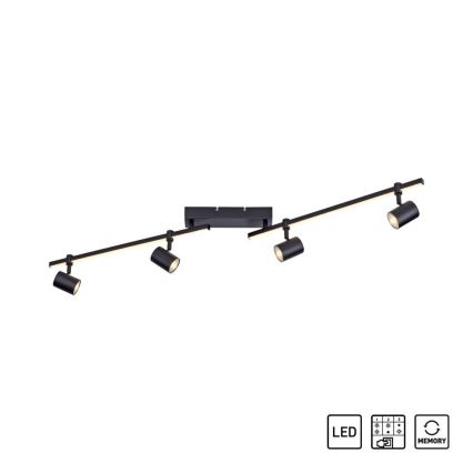 Paul Neuhaus 6525-18 - LED Σποτ φωτιστικό BARIK 4xGU10/4,5W/230V + LED/10W