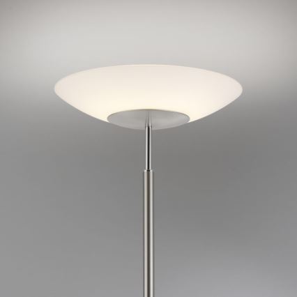 Paul Neuhaus 655-55 - Φωτιστικό δαπέδου LED Dimmable ALFRED 1xLED/28W+1xLED/4W/230V γυαλιστερό χρώμιο