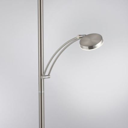 Paul Neuhaus 655-55 - Φωτιστικό δαπέδου LED Dimmable ALFRED 1xLED/28W+1xLED/4W/230V γυαλιστερό χρώμιο