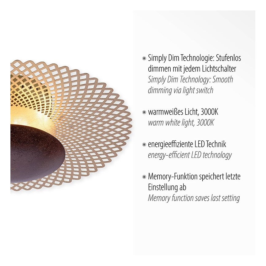 Paul Neuhaus 6551-48 - LED Dimmable φωτιστικό οροφής NEVIS LED/18W/230V
