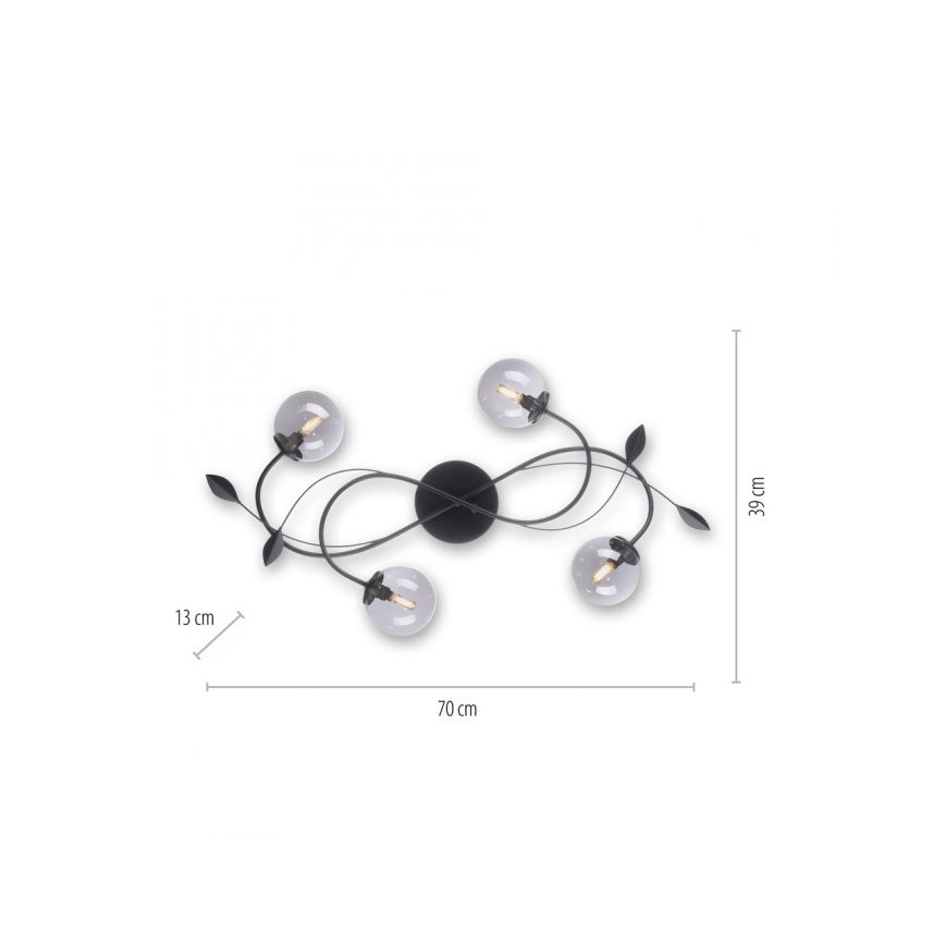 Paul Neuhaus 6724-18 - LED Πλαφονιέρα πολύφωτο WIDOW 4xG9/3W/230V