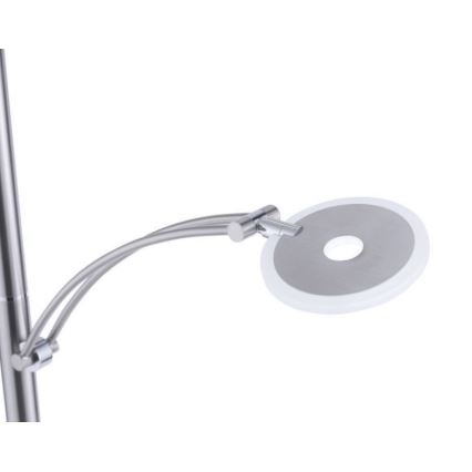 Paul Neuhaus 673-55 - Φωτιστικό δαπέδου LED Dimmable ARTUR 2xLED/21W/230V+1xLED/6W γυαλιστερό χρώμιο