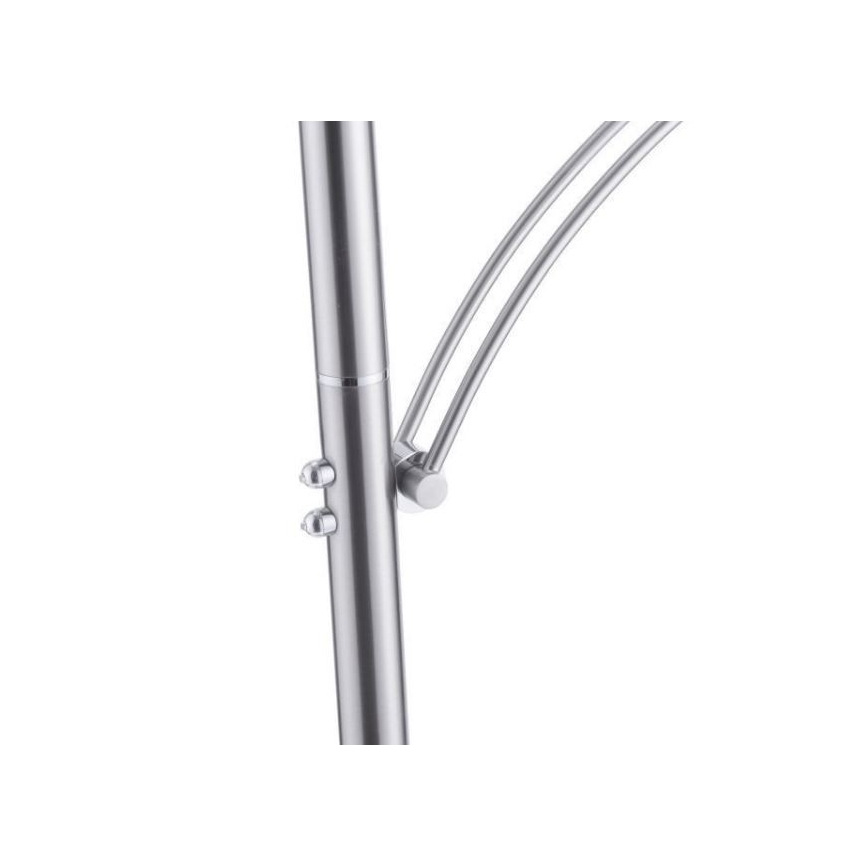 Paul Neuhaus 673-55 - Ρυθμιζόμενη επιδαπέδια λάμπα LED ARTUR 2xLED/21W/230V+LED/6W γυαλιστερό χρώμιο