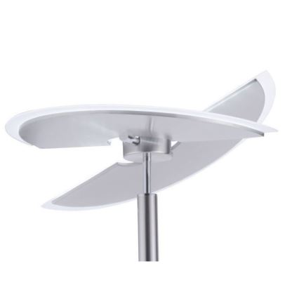 Paul Neuhaus 673-55 - Ρυθμιζόμενη επιδαπέδια λάμπα LED ARTUR 2xLED/21W/230V+LED/6W γυαλιστερό χρώμιο