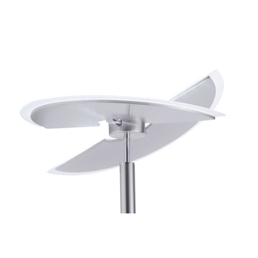 Paul Neuhaus 673-55 - Ρυθμιζόμενη επιδαπέδια λάμπα LED ARTUR 2xLED/21W/230V+LED/6W γυαλιστερό χρώμιο