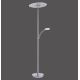 Paul Neuhaus 673-55-  Επιδαπέδια λάμπα LED Dimmable ARTUR  2xLED/21W/230V+1xLED/6W χρώμιο