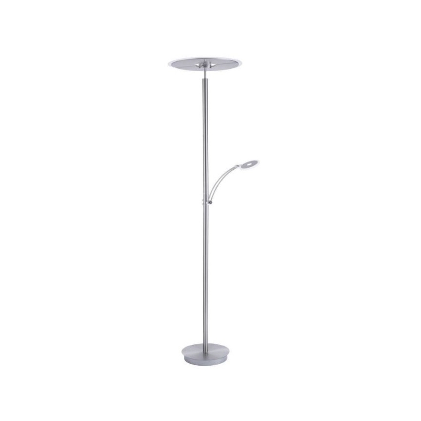 Paul Neuhaus 673-55 - Φωτιστικό δαπέδου LED Dimmable ARTUR 2xLED/21W/230V+1xLED/6W γυαλιστερό χρώμιο
