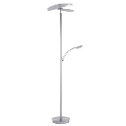 Paul Neuhaus 673-55 - Φωτιστικό δαπέδου LED Dimmable ARTUR 2xLED/21W/230V+1xLED/6W γυαλιστερό χρώμιο