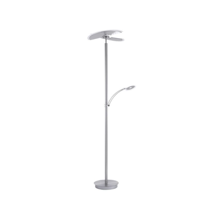 Paul Neuhaus 673-55 - Φωτιστικό δαπέδου LED Dimmable ARTUR 2xLED/21W/230V+1xLED/6W γυαλιστερό χρώμιο
