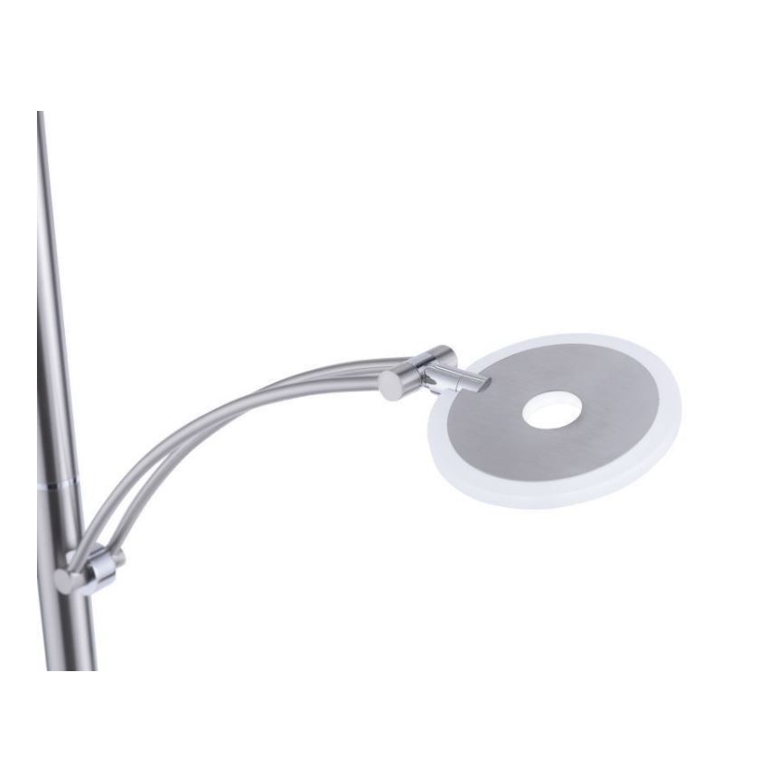 Paul Neuhaus 673-55 - Φωτιστικό δαπέδου LED Dimmable ARTUR 2xLED/21W/230V+1xLED/6W γυαλιστερό χρώμιο