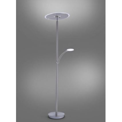 Paul Neuhaus 673-55 - Φωτιστικό δαπέδου LED Dimmable ARTUR 2xLED/21W/230V+1xLED/6W γυαλιστερό χρώμιο