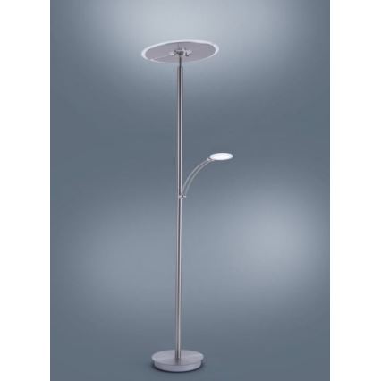 Paul Neuhaus 673-55 - Φωτιστικό δαπέδου LED Dimmable ARTUR 2xLED/21W/230V+1xLED/6W γυαλιστερό χρώμιο