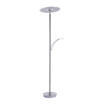 Paul Neuhaus 673-55 - Φωτιστικό δαπέδου LED Dimmable ARTUR 2xLED/21W/230V+1xLED/6W γυαλιστερό χρώμιο