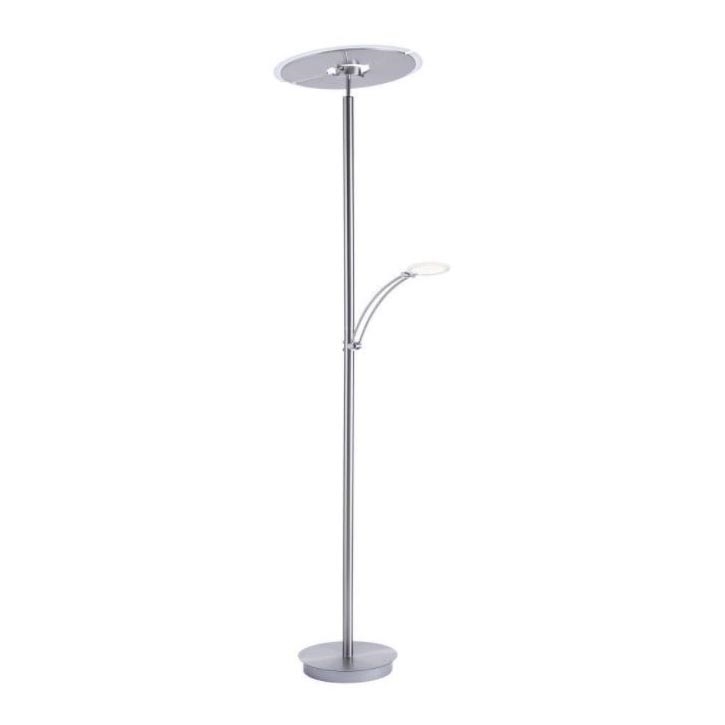Paul Neuhaus 673-55 - Φωτιστικό δαπέδου LED Dimmable ARTUR 2xLED/21W/230V+1xLED/6W γυαλιστερό χρώμιο