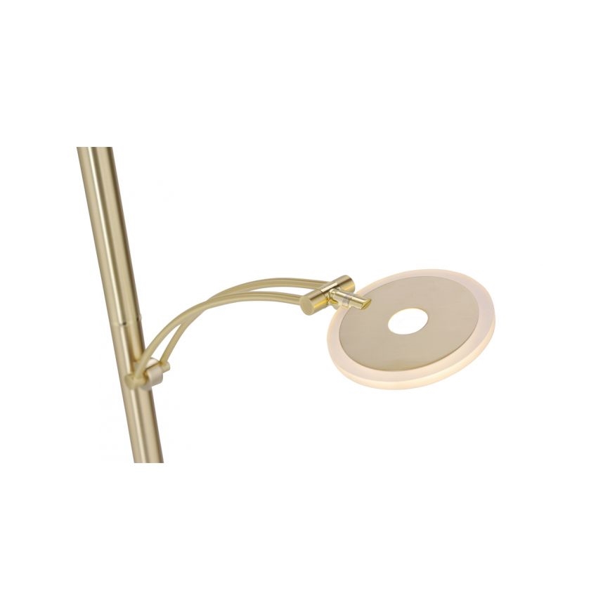 Paul Neuhaus 673-60 - LED Dimmable επιδαπέδια λάμπα ARTUR 2xLED/21W/230V+1xLED/6W χρυσό