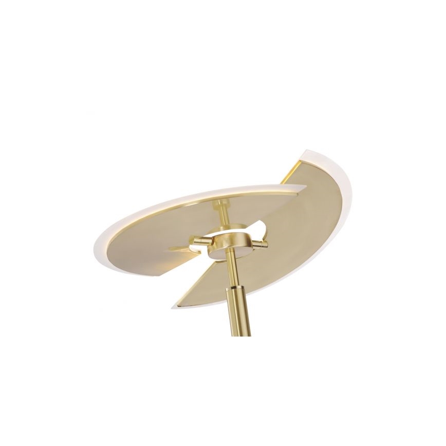 Paul Neuhaus 673-60 - LED Dimmable επιδαπέδια λάμπα ARTUR 2xLED/21W/230V+1xLED/6W χρυσό