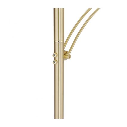 Paul Neuhaus 673-60 - Ρυθμιζόμενο επιδαπέδιο φωτιστικό LED ARTUR 2xLED/21W/230V+LED/6W χρυσό