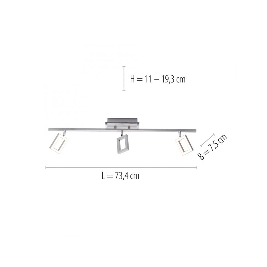 Paul Neuhaus 6959-55 - LED Σποτ INIGO 3xLED/4,2W/230V