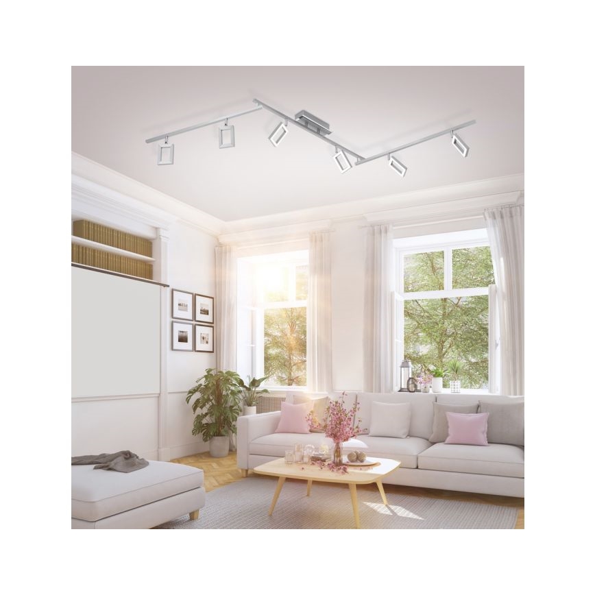 Paul Neuhaus 6965-55 - LED Dimmable φωτιστικό σποτ INIGO 6xLED / 4W / 230V