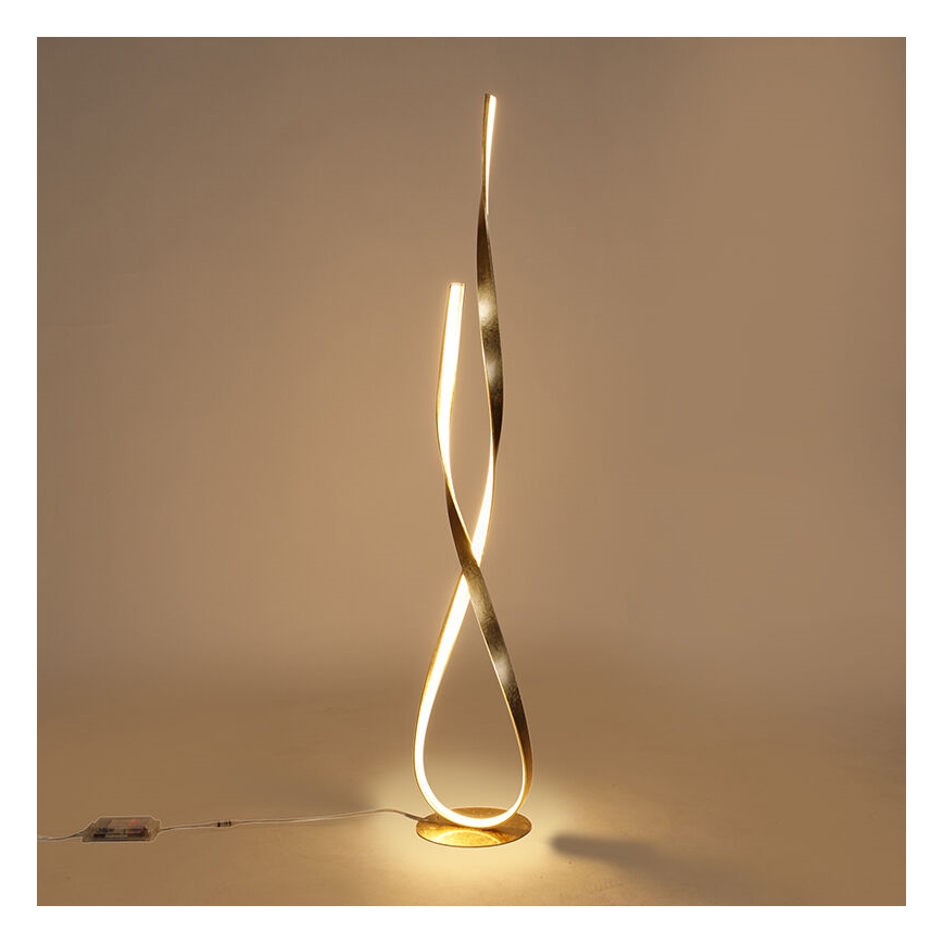 Paul Neuhaus 720-12 - LED Dimmer επιδαπέδια λάμπα LINDA LED/27W/230V χρυσή