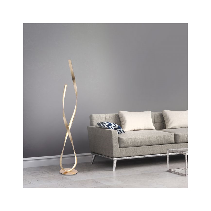 Paul Neuhaus 720-12 - LED Dimmer επιδαπέδια λάμπα LINDA LED/27W/230V χρυσή