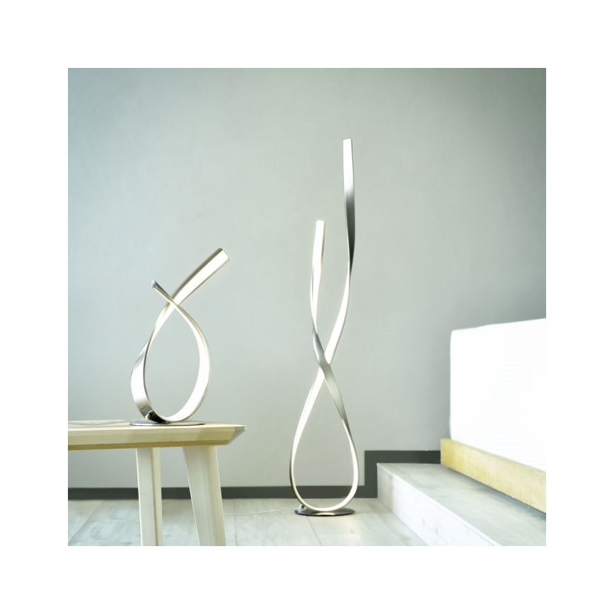 Paul Neuhaus 720-55 - Φωτιστικό δαπέδου LED Dimmable LINDA LED/27W/230V γυαλιστερό χρώμιο