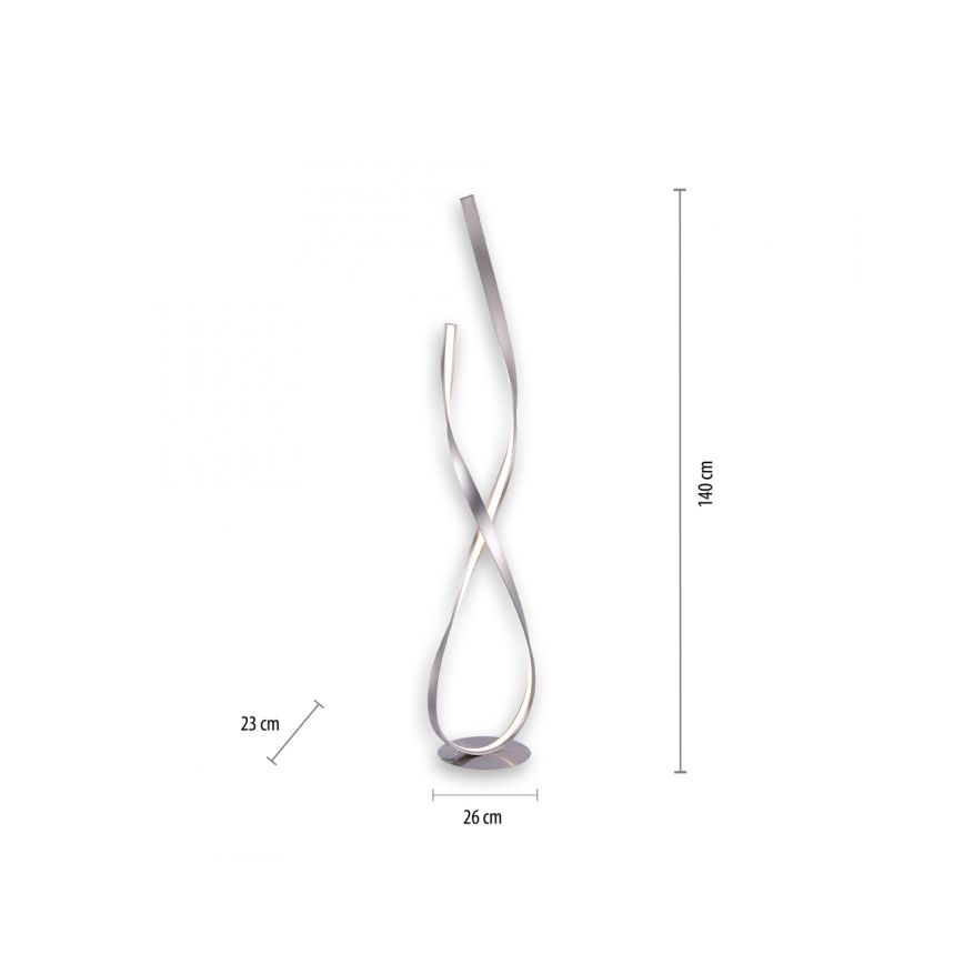 Paul Neuhaus 720-55 - Φωτιστικό δαπέδου LED Dimmable LINDA LED/27W/230V γυαλιστερό χρώμιο