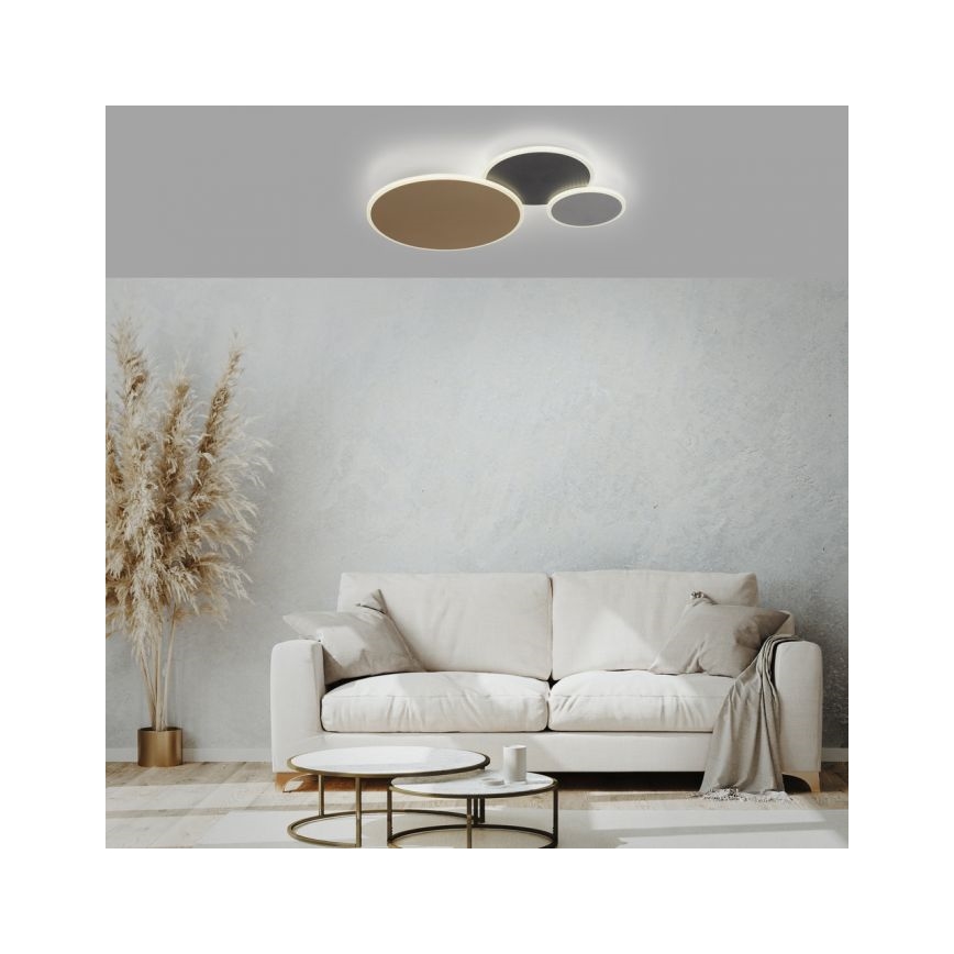 Paul Neuhaus 8007-70 - LED Dimmable φωτιστικό οροφής Q-PIATO LED/35W/230V 2700-5000K Wi-Fi + τηλεχειριστήριο