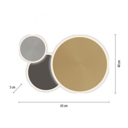 Paul Neuhaus 8007-70 - LED Dimmable φωτιστικό οροφής Q-PIATO LED/35W/230V 2700-5000K Wi-Fi + τηλεχειριστήριο