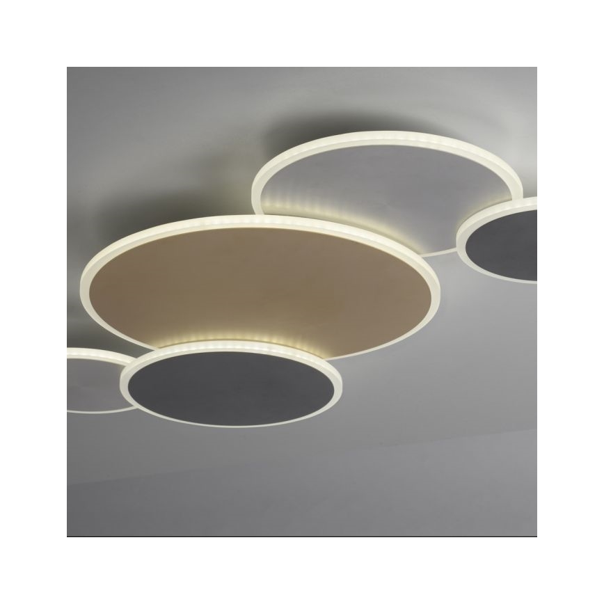 Paul Neuhaus 8008-70 - LED Dimmable φωτιστικό οροφής Q-PIATO LED/49W/230V 2700-5000K Wi-Fi + τηλεχειριστήριο