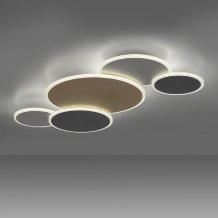 Paul Neuhaus 8008-70 - LED Dimmable φωτιστικό οροφής Q-PIATO LED/49W/230V 2700-5000K Wi-Fi + τηλεχειριστήριο