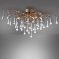 Paul Neuhaus 8090-11 - Πλαφονιέρα οροφής ICICLE 4xG9/40W/230V 30x60 cm ορείχαλκος