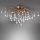 Paul Neuhaus 8090-11 - Πλαφονιέρα οροφής ICICLE 4xG9/40W/230V 30x60 cm ορείχαλκος