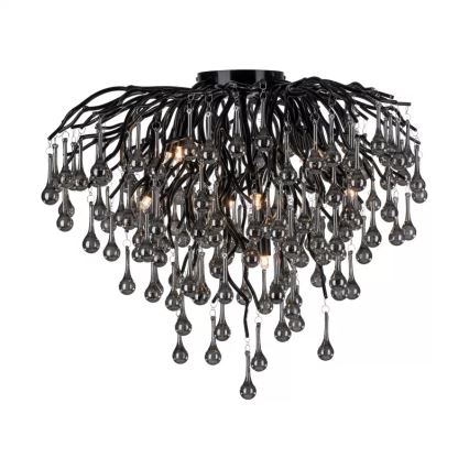 Paul Neuhaus 8091-18 - Επιφανειακό φωτιστικό οροφής ICICLE, 9xG9/40W/230V, Ø 50 εκ., μαύρο