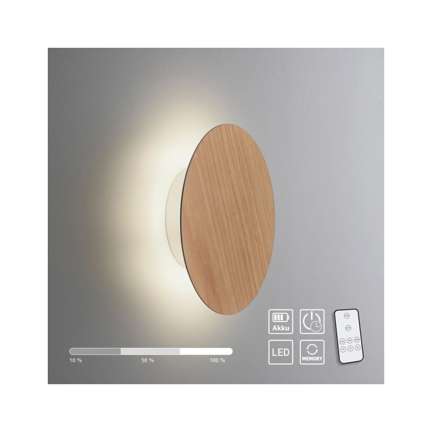 Paul Neuhaus 8152-79 - Επιτοίχιο φωτιστικό dimming LED PUNTUA LED/1W/3,7V 2200 mAh + τηλεχειριστήριο