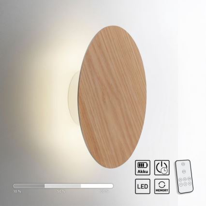 Paul Neuhaus 8153-79 - Επιτοίχιο φωτιστικό dimming LED PUNTUA LED/1,3W/3,7V 2200 mAh + τηλεχειριστήριο
