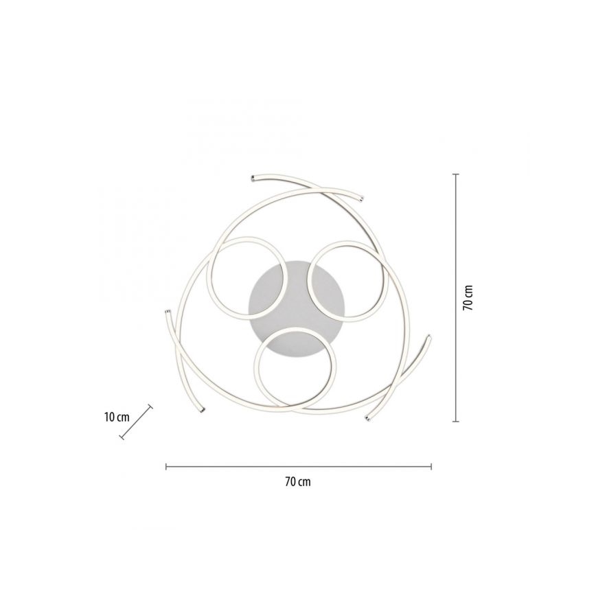 Paul Neuhaus 8165-55 - Φως οροφής dimmer LED DANILO 3xLED/12W/230V