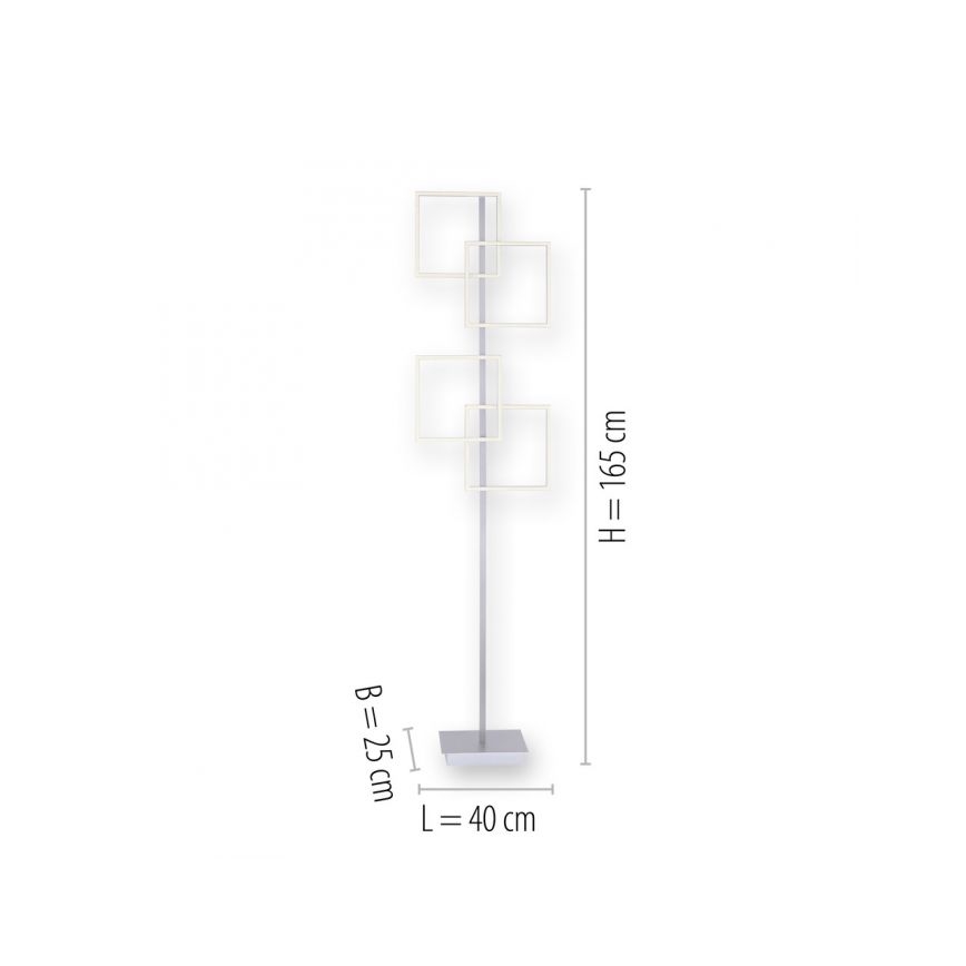 Paul Neuhaus 817-55 - Λάμπα δαπέδου LED Dimmable INIGO 4xLED/8W/230V  + τηλεχειριστήριο
