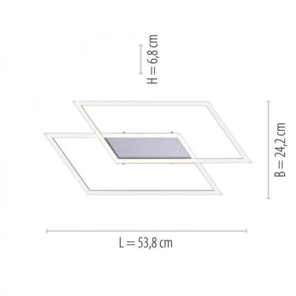Paul Neuhaus 8192-55 - Συνδεδεμένο πολύφωτο dimmer LED INIGO 2xLED/12W/230V