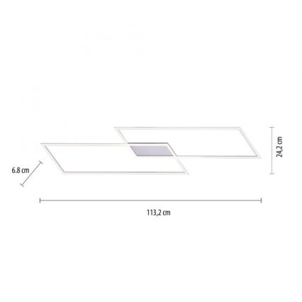 Paul Neuhaus 8194-55 - Συνδεδεμένο πολύφωτο dimmer LED INIGO 2xLED/20W/230V