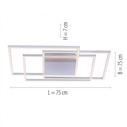 Paul Neuhaus 8256-55 - Φως οροφής dimmer LED INIGO 3xLED/16W/230V