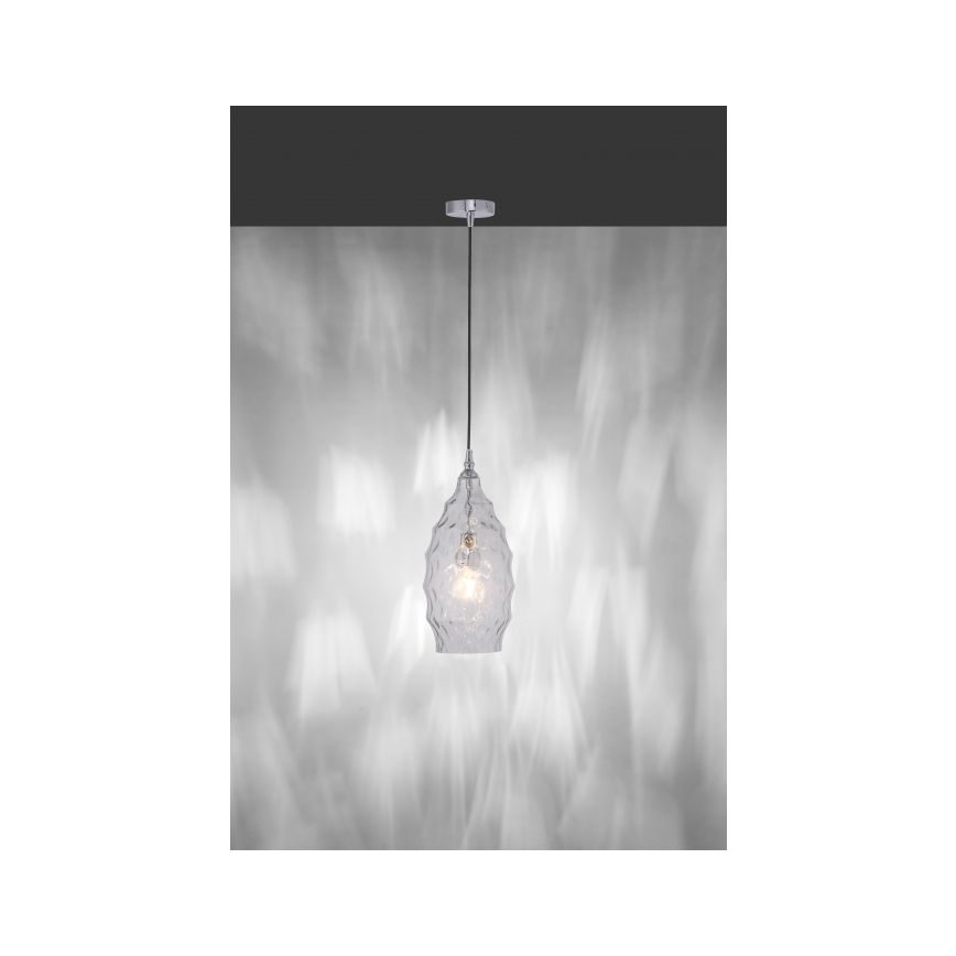 Paul Neuhaus 8267-00 - Κρεμαστό φωτιστικό οροφής SCARLETT 1xE27/60W/230V διάμετρος 19 cm διαφανές