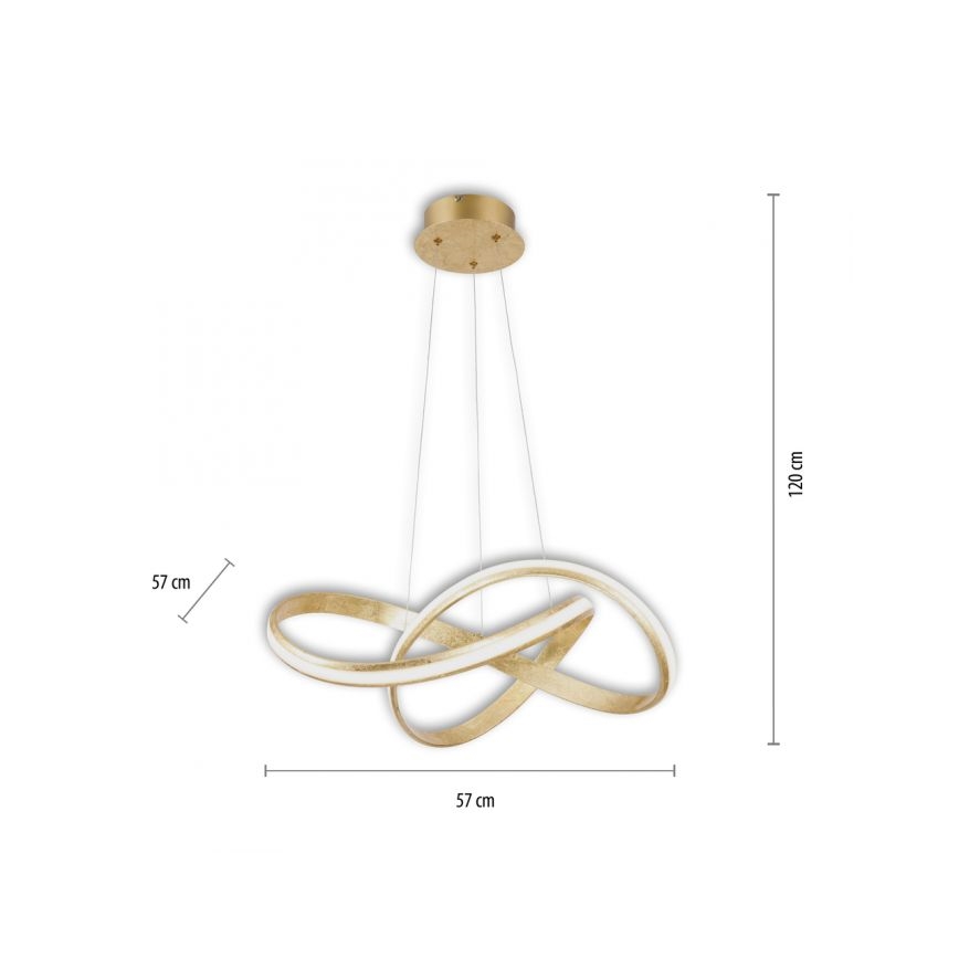 Paul Neuhaus 8291-12 - Led Dimmable κρεμαστό φωτιστικό οροφής MELINDA LED/30W/230V