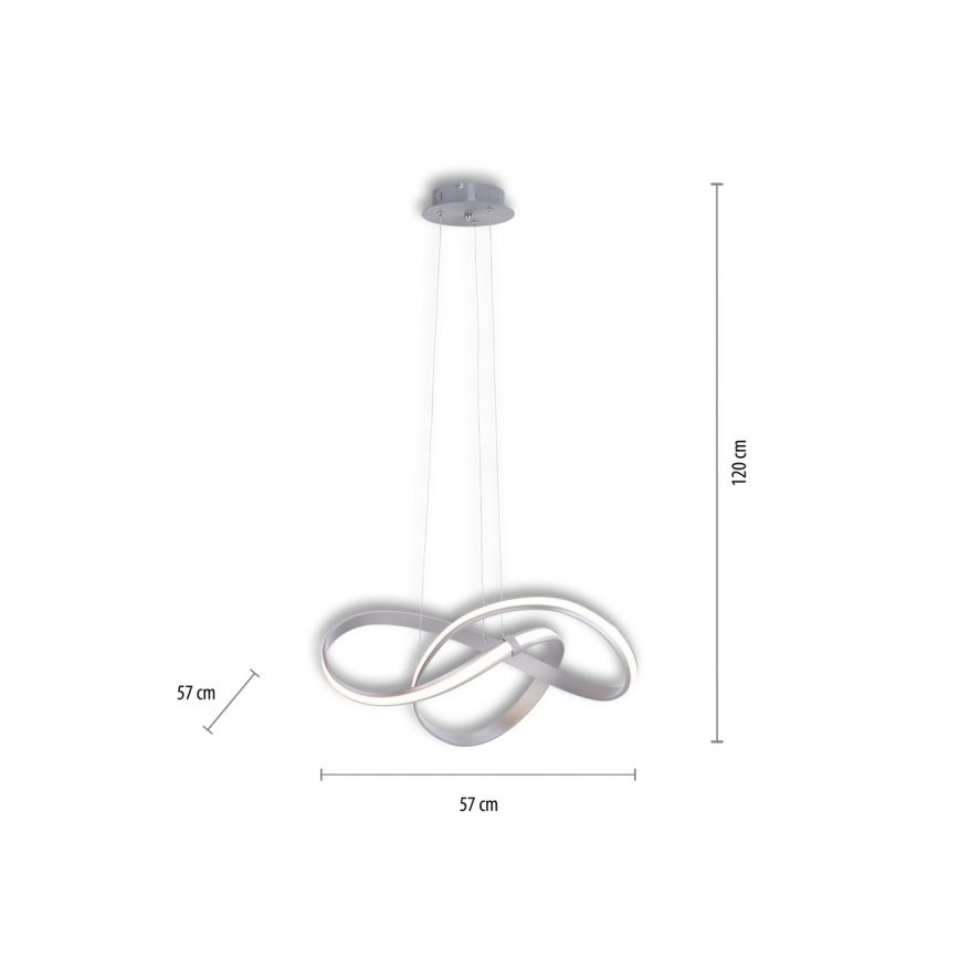Paul Neuhaus 8291-55 - Led Dimmable κρεμαστό φωτιστικό οροφής MELINDA LED/30W/230V