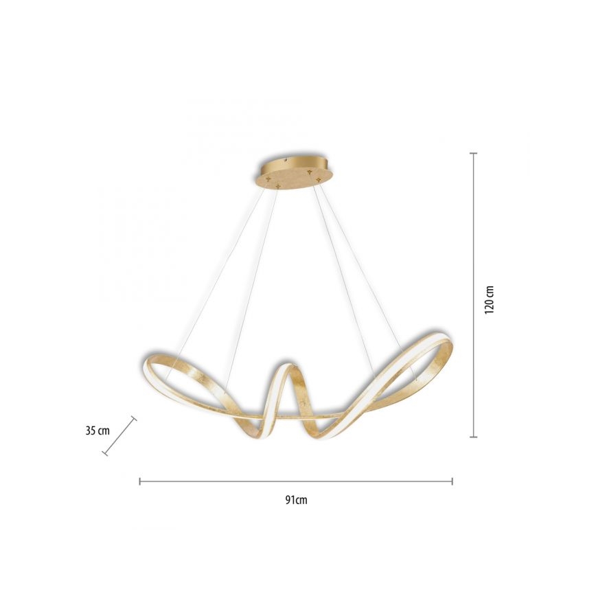 Paul Neuhaus 8292-12 - Led Dimmable κρεμαστό φωτιστικό οροφής MELINDA LED/38W/230V