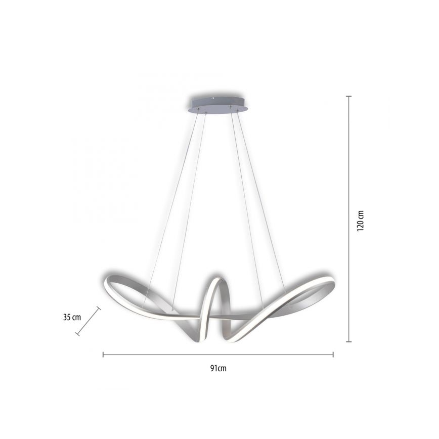 Paul Neuhaus 8292-55 - Led Dimmable κρεμαστό φωτιστικό οροφής MELINDA 1xLED/38W/230V