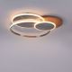 Paul Neuhaus 8328-79 - LED Dimmable φωτιστικό οροφής PALMA LED/50W/230V 2700-5000K πεύκο + τηλεχειριστήριο