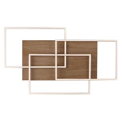 Paul Neuhaus 8330-79 - Πλαφονιέρα ντιμαριζόμενη  LED PALMA 3xLED/12W/230V πεύκο + τηλεχειριστήριο