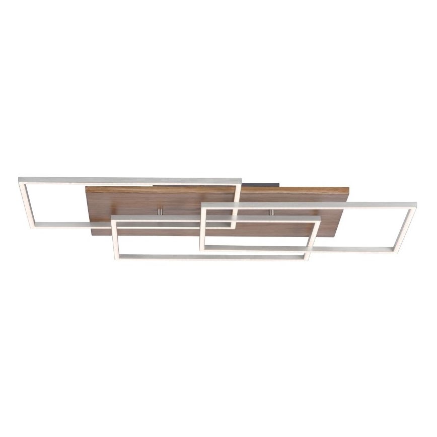 Paul Neuhaus 8330-79 - Πλαφονιέρα ντιμαριζόμενη  LED PALMA 3xLED/12W/230V πεύκο + τηλεχειριστήριο
